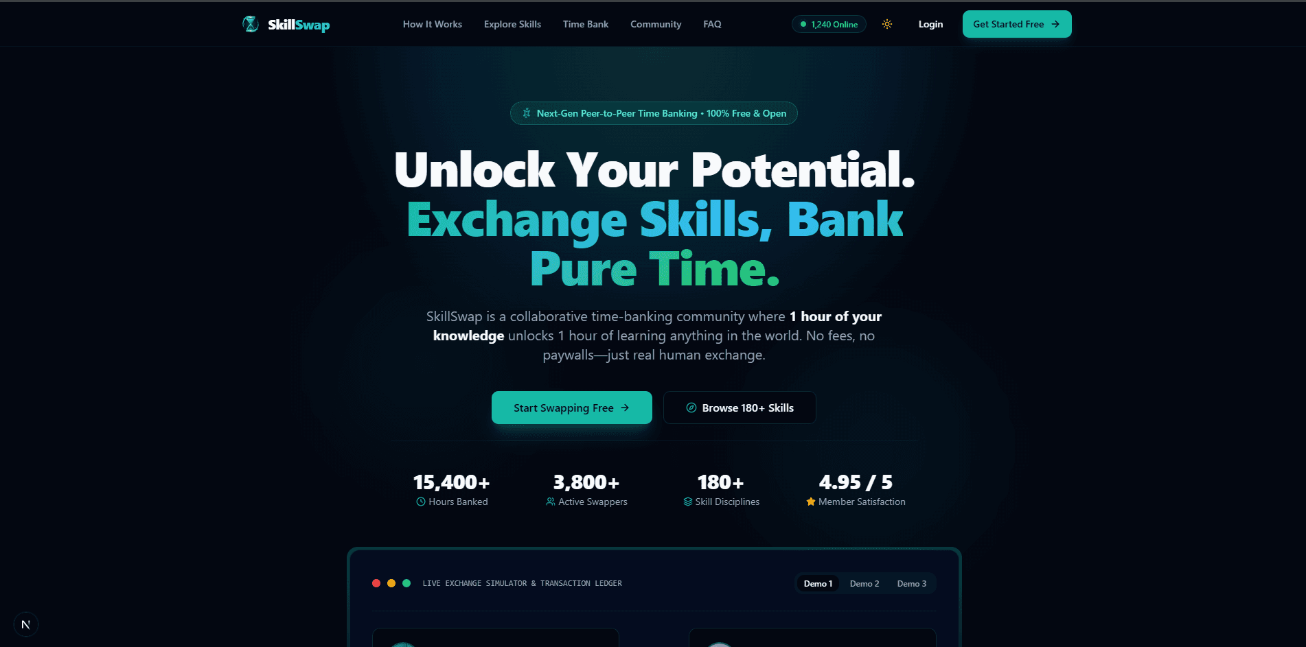 SkillSwap Platform